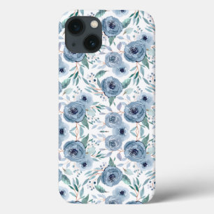 Blue Green Floral Watercolor Case-Mate Samsung Gal iPhone Hülle