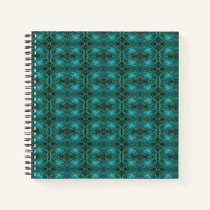 Blue Green Galaxy Notebook Notizbuch