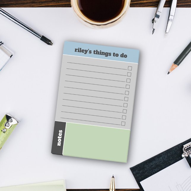 Blue Green Grey Dinge zu tun & Notizen (Von Creator hochgeladen)