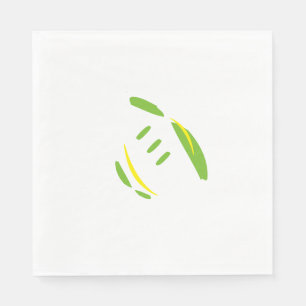 Blue & Green Luuncheon Napkins-Borderless Serviette