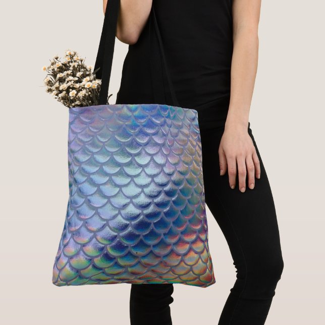 Blue Green Mermaid Fish Scales Holographic Trendy (Von Nahem)