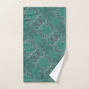 Blue Green mit dem Titel "Danke" Badhandtuch Set