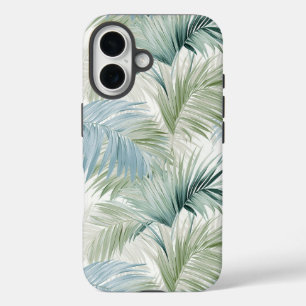 Blue Green Palm Blätter Apple iPhone 16 Tough Case