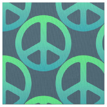 Blue Green Peace Sign