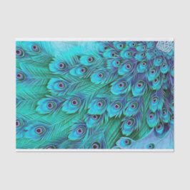 Blue Green Peacock Tissue Paper Seidenpapier