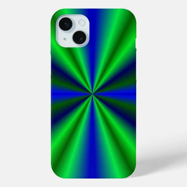 Blue Green Rainbow Case-Mate iPhone Hülle (Rückseite)