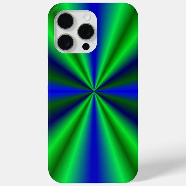 Blue Green Rainbow Case-Mate iPhone Hülle (Rückseite)