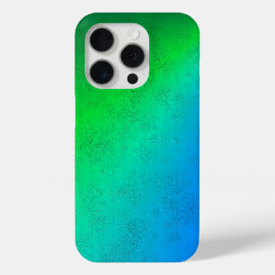 Blue Green Rainbow in Elephant Skin Leather Optik Case-Mate iPhone Hülle