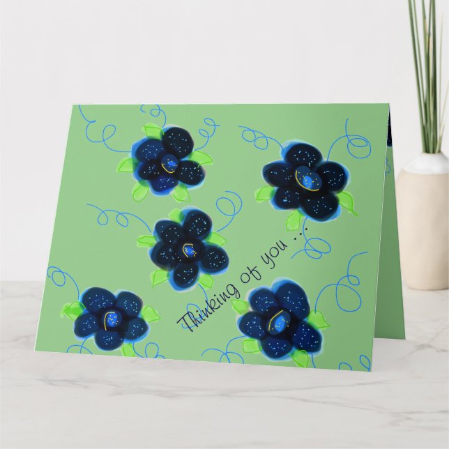 Blue Green Thinking Your Card Karte (Vorderseite)