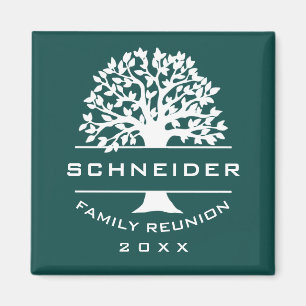 Blue Green Tree Family Wiedersehen Keepake Geschen Magnet