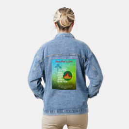 Blue & Green Truth wird Denim Jacket Stand halten Jeansjacke