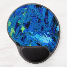 Blue Green Turquoise Modernes Abstrakt