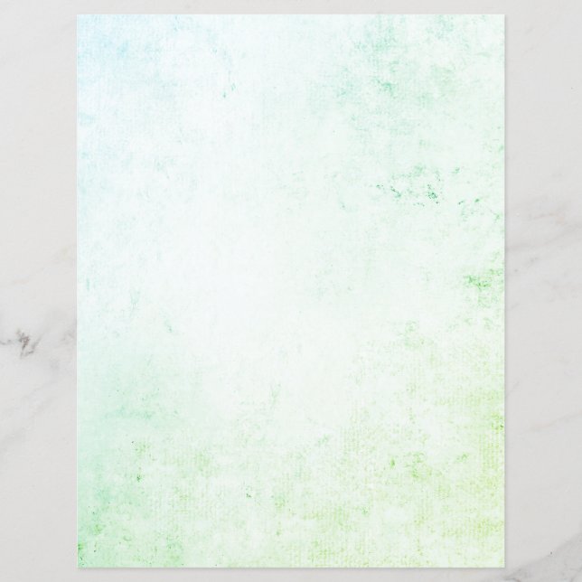 Blue Green Venezianisch Plaster Textur Scrapbook (Vorderseite)
