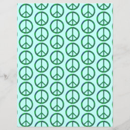 Blue Green verbindet Friedenszeichen, Scrapbook Pa