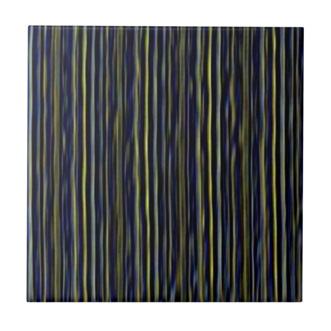 Blue Green Vertikal Lines Tile Fliese (Vorderseite)