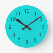 Blue Green Wall Clock