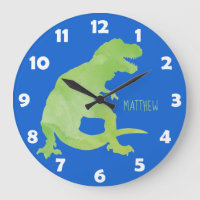 Blue Green Watercolor Dinosaurier Personalisiert K