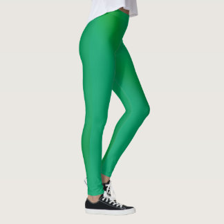 Blue Green Waves Leggings