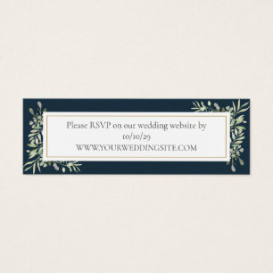 Blue Greenerding Website RSVP Card