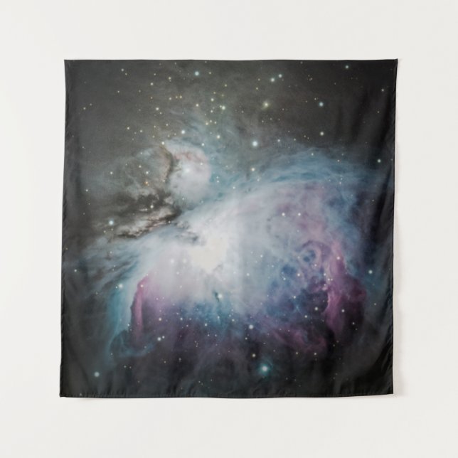 Blue, grey, and purple nebula wandteppich (Vorderseite)