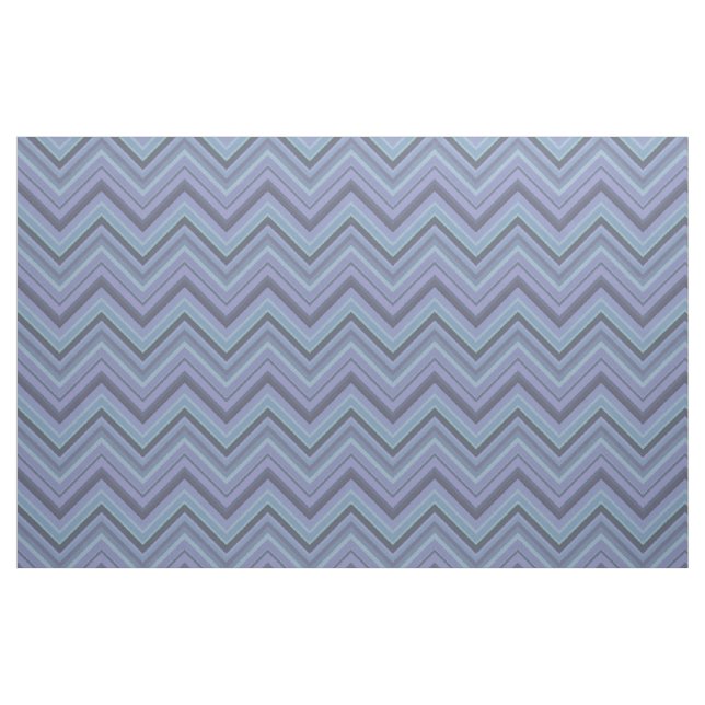 Blue-Grey Zigzag Stripes Stoff (Fat Quarter (45,7 x 55,9 cm))