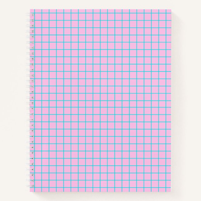 Blue Grid-Uni für Notebook Notizbuch (Vorderseite)