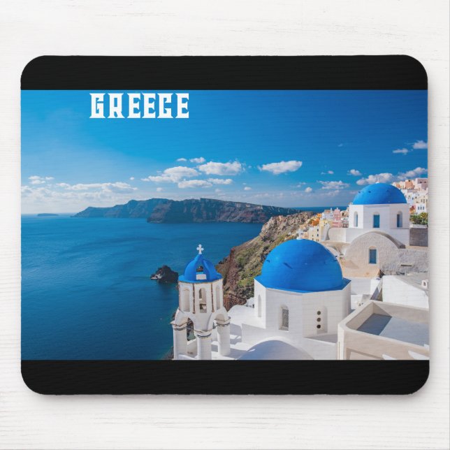 Blue Griechenland Mousepad (Vorne)