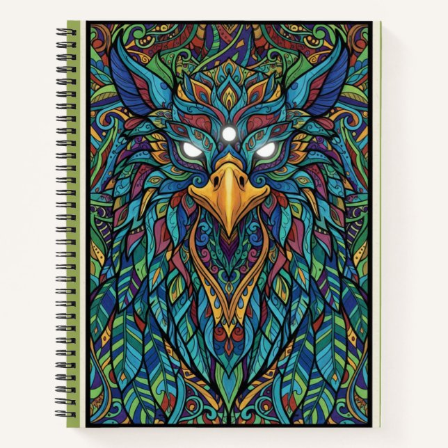 Blue Griffin Guardian Mythic Journal Notizbuch (Vorderseite)