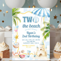 Blue Groovy Two the Beach 2. Geburtstag Party