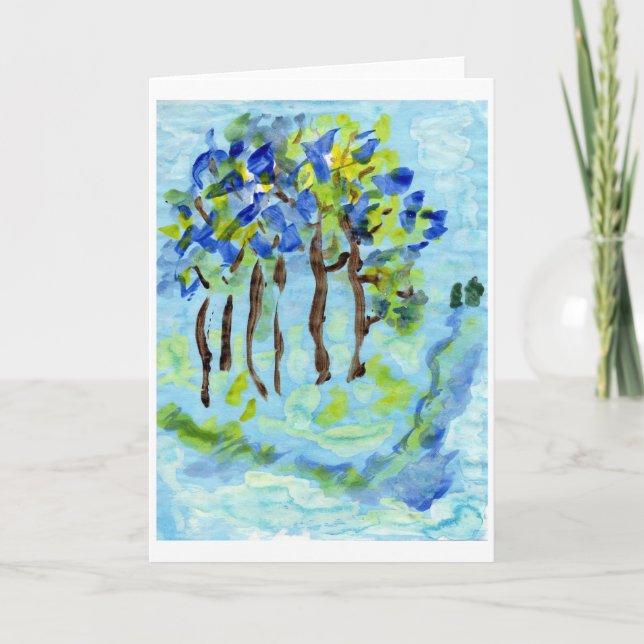 Blue Grove Note Card Karte (Vorderseite)