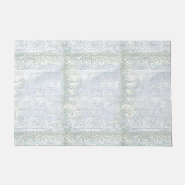 Blue Grunge Art Fußmatte (Vorderseite)