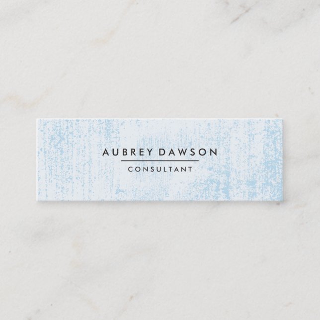 Blue Grunge Mini Visitenkarte (Vorderseite)