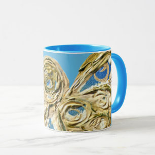 Blue Guardian Angel Custom Coffee Cup Tasse