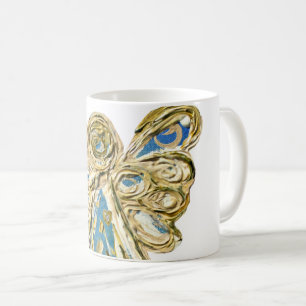 Blue Guardian Angel Custom Coffee Tasse Cups
