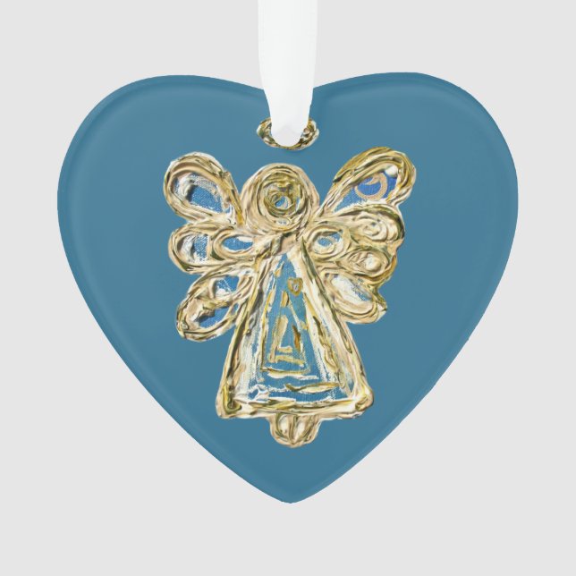 Blue Guardian Angel Hotel Colorado Ornament (Vorderseite)