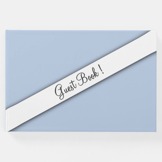 Blue Guest Book Gästebuch (Vorderseite)