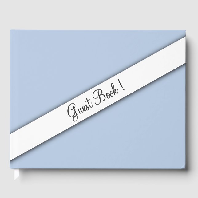 Blue Guest Book Gästebuch (Vorderseite)