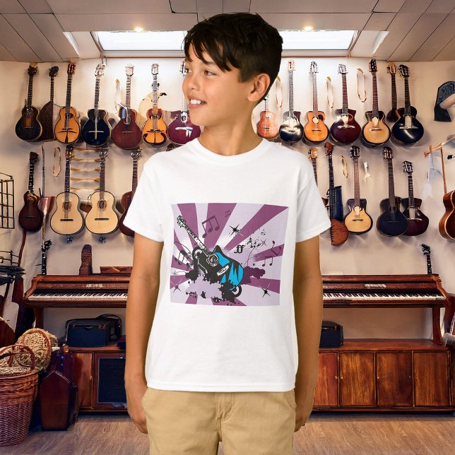 Blue Guitar Boys T-Shirt (Von Creator hochgeladen)