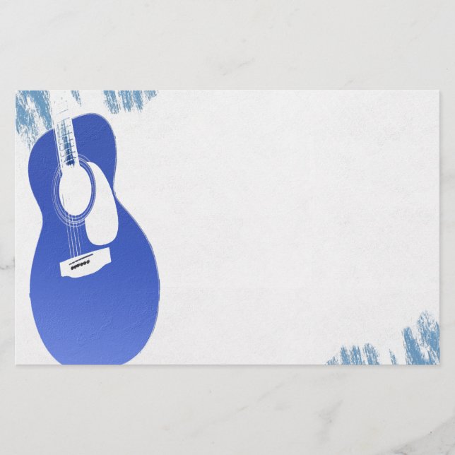 Blue Guitar Briefpapier (Vorderseite)
