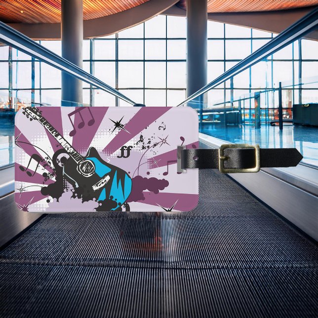 Blue Guitar Gepäckanhänger (Von Creator hochgeladen)