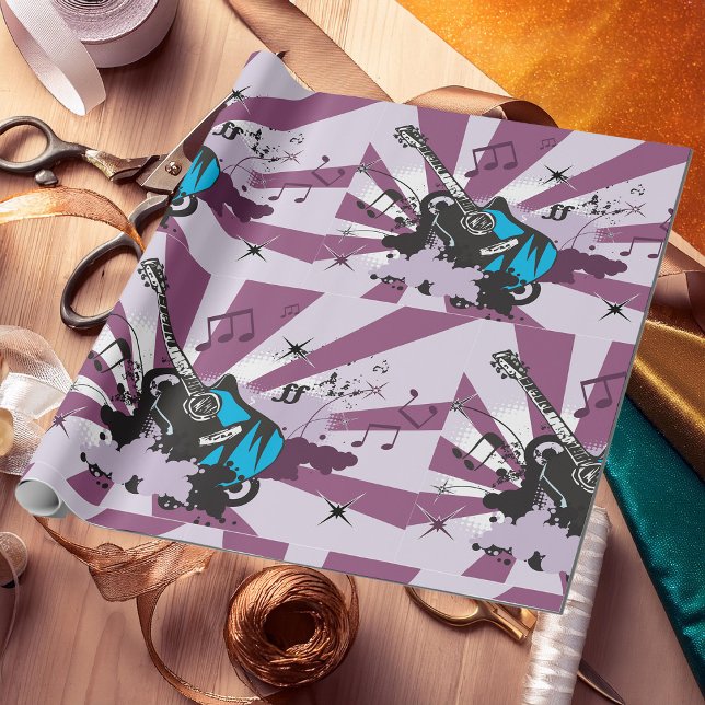 Blue Guitar Geschenkpapier (Von Creator hochgeladen)