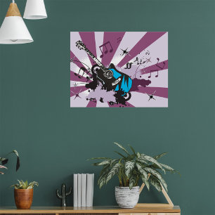Blue Guitar Poster