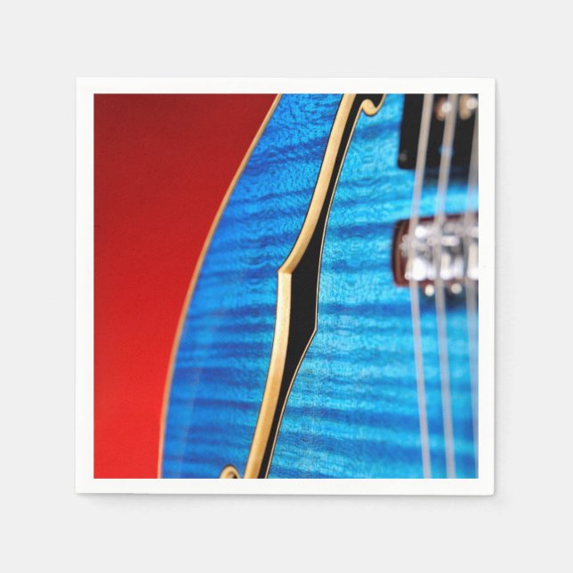 Blue Guitar Serviette (Vorderseite)