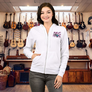 Blue Guitar Womens Full-Zip Hoodie