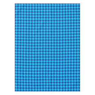 Blue Hahnentrittmuster Kariert Karo Tischdecke