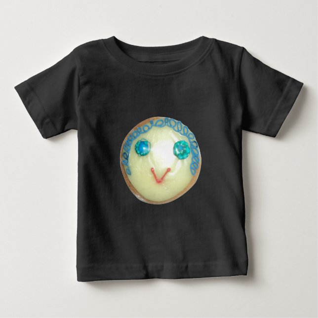 Blue Hair Emoji Art Print/Graphic Baby T-shirt (Vorderseite)