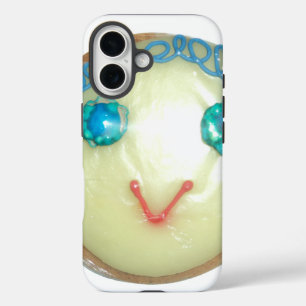 Blue Hair Emoji Art Print/Graphic iPhone 16 Hülle