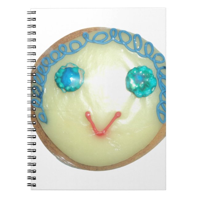 Blue Hair Emoji Art Print/Graphic Notizblock (Vorderseite)