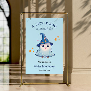 Blue Halloween Eine kleine Boo Baby Dusche Empfang Poster