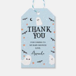 Blue Halloween Little Boo Baby Dusche Danke Geschenkanhänger